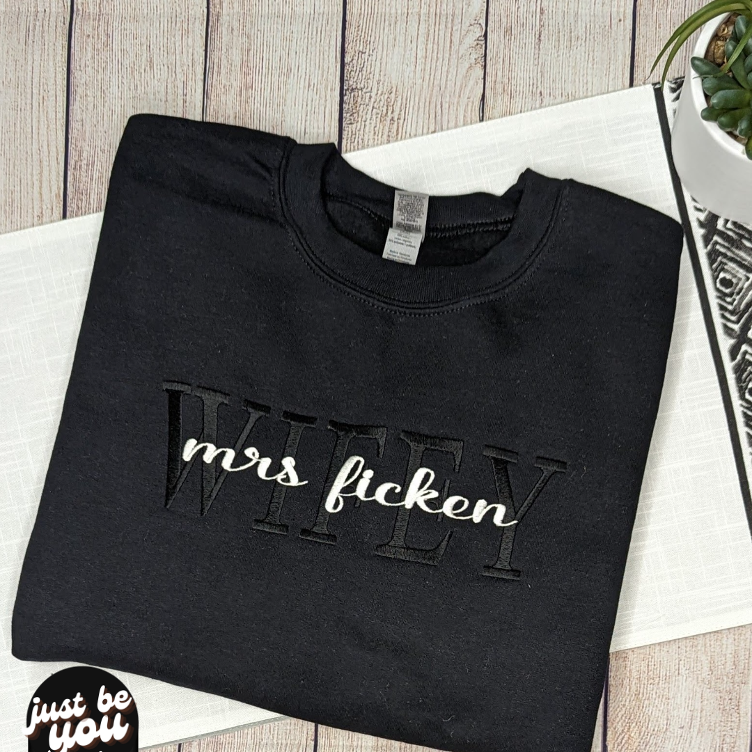 Custom Stacked Embroidered Sweatshirt